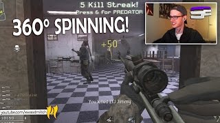 360° SPIN EVERY SHOT I HIT COD4 Clip Challenge [upl. by Reagen]