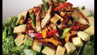 Roasted Veggie Salad with Balsamic Vinaigrette Vegan [upl. by Nahsar669]