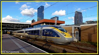 Eurostar SGMm TRAXX Thalys SLT station Rotterdam Centraal Eurostar [upl. by Bayard]