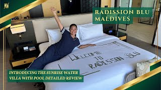 Water Villa Experience Revealed Radisson Blu Maldives Resorts Overwater Pool Villa  Review [upl. by Gleeson]