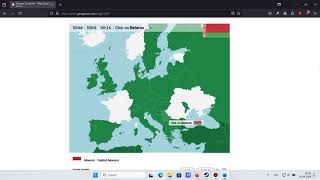 Seterra Europe Countries with Kosovo Pin Speedrun [upl. by Husain]