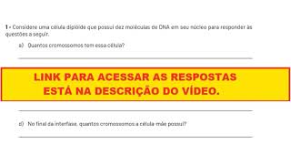 Questão PET  Considere uma célula diploide que possui dez moléculas de DNA [upl. by Aronson]