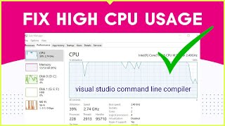 Solved ✔️ Visual Studio Command Line Compiler High CPU usage while gaming [upl. by Enier]