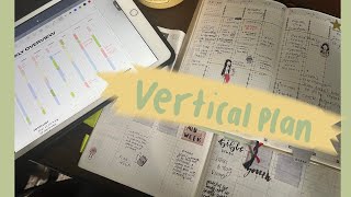 vertical weekly planning  my thoughts [upl. by Edmead]