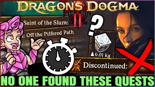 Dragons Dogma 2  WARNING 9 Secret MISSABLE Quests You NEED to Do  INSANE Rewards amp Quest Guide [upl. by Willett573]