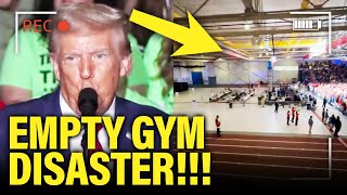 YIKES Trump Gives DISASTER Michigan Speech in EMPTY GYM [upl. by Anire]