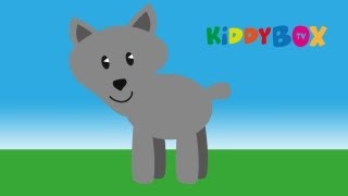 Ein Hund lief in die Küche  Kinderlieder KIDDYBOXTV [upl. by Nosredna174]