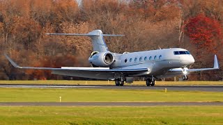 Smooth Gulfstream G650ER Landing at Trenton  11192023 [upl. by Goody]