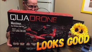 Quadrone Maximus Drone Unboxing Looks Good [upl. by Alphonsa]