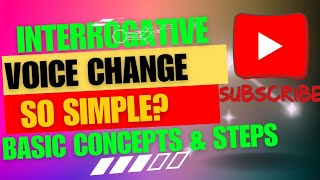 Voice Change Interrogative Sentence Basic Concept Basic Steps Academia [upl. by Javler]