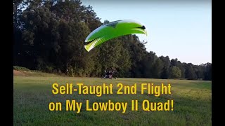 2nd Solo Flight on BlackHawk Lowboy Quad  Self Trained [upl. by Jacoby281]