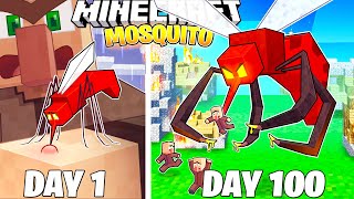 I Survived 100 Days as a MOSQUITO in Minecraft [upl. by Mirna]