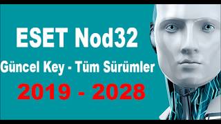 NOD32 Güncel Key 2019  2028 [upl. by Salmon]