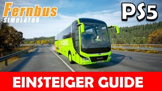 FERNBUS SIMULATOR 🚌 PS5  EINSTEIGER GUIDE  Routen erstellen Ein  Aus Checken Karriere EP [upl. by Amandi]