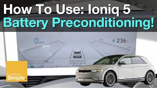 How To Use Battery Preconditioning on 2022 Hyundai Ioniq 5Kia EV6 [upl. by Eada]