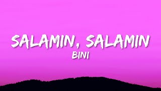 BINI  Salamin Salamin Lyrics [upl. by Rojas]