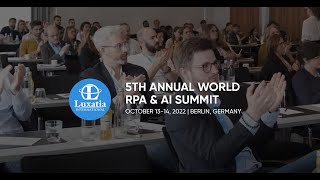 5th Annual World RPA amp AI Summit [upl. by Lucian]