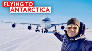 EXTREME FLIGHT  Landing on Antarctica Ice Runway [upl. by Nageet]