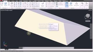 AutoCAD 3D 06 Taper faces move faces techos [upl. by Narahs]