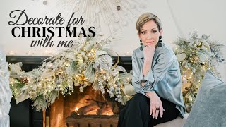 Decorate for Christmas with Me  How to Decorate an Elegant Living Room for the Holidays [upl. by Lisha]