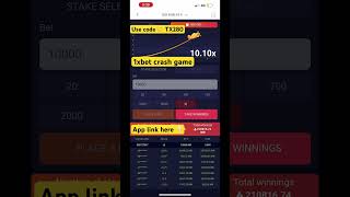 1xbet crash game winning 🏆🤑  1xbet registration viral 1xbet reels app trending games [upl. by Hcone]