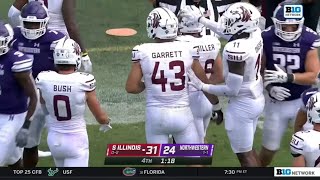 Southern Illinois Upsets Northwestern  2022 College Football [upl. by Neelasor]