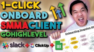 The Best GoHighLevel Onboarding Snapshot 1Click Onboarding SMMA Clients  Complete Set up Guide [upl. by Anitnerolf]