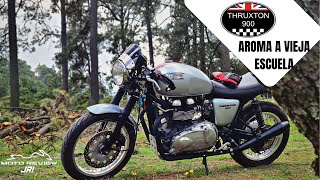 Triumph Thruxton 900 Review ¡Una Cafe Racer de verdad [upl. by Eiramanit]