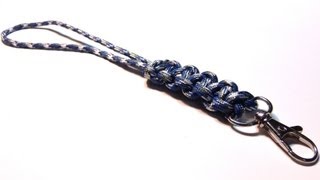 How to make a Paracord lanyard Using the Cobra Stitch Knot [upl. by Ojeitak808]