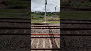 Koyna Express Entering Talegaon station travel railway train pune shortsviral [upl. by Annamaria388]