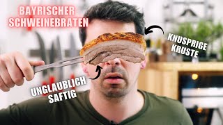 Dieser Bayrische Schweinebraten mit Knödeln und Biersauce wird berühmt [upl. by Ogilvy629]