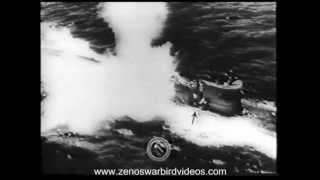 US Navy carrier planes blast German UBoats in the Atlantic 1943 [upl. by Berns]