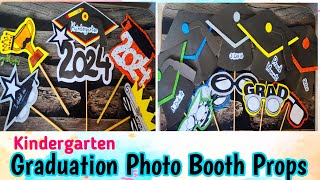 Kindergarten Graduation Photo Booth Propskindergarten 2024 graduation photo booth props [upl. by Lodie]