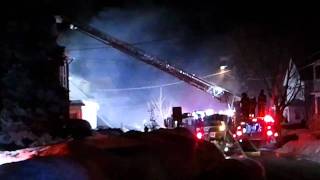 2nd Alarm Fire 20 Trowbridge St Belmont MA Video 2 [upl. by Kanya26]