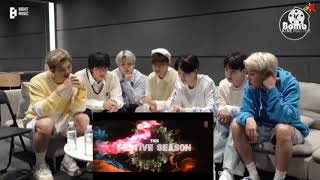 BTS reaction to bollywood song dholida fanmade [upl. by Groark]