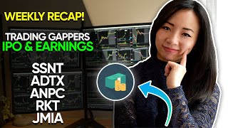 Day Trading Gappers and Stock IPOs SSNT ADTX RKT ANPC JMIA [upl. by Gonzalo261]