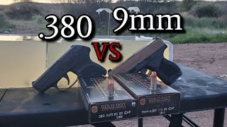 380 auto VS 9mm Ballistics Gel Test [upl. by Chan579]