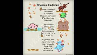 French poem 🍁 Chanson dautomne de Paul Verlaine 🍁French Poem  Chanson dAutomne by Paul Verlaine [upl. by Steinberg495]