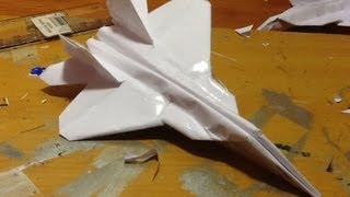 How to make the F22 Raptor Paper Airplane in 22 minutes [upl. by Trebmer]