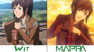 Wit Studio VS MAPPA  Attack on Titan 4 Season [upl. by Els]