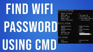 How To Find Wifi Password Using CMD [upl. by Gleda553]