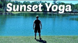 Yoga for Complete Beginners  30 min Sunset Yoga Class beginneryoga [upl. by Hsevahb]