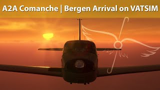 A2A Simulations Comanche 250  Sumburgh to Bergen VATSIM [upl. by Assi335]