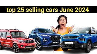 Top 25 Best Selling SUV June 2024  सबसे ज्यादा बिकने वाली SUV। top 25 best selling cars in june [upl. by Nairb]