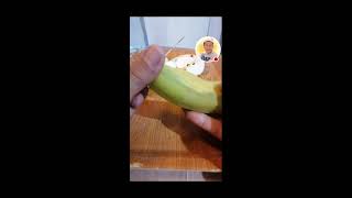 Edz nom channel PEELING BANANA amp CUTTING APPLE🍎🍎🍎ENJOY WATCHING [upl. by Ttcos]