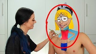 Turning Benito Skinner into Lizzie McGuire  Makeup Transformation GRWM [upl. by Ecinev]