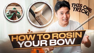 How to Rosin your Bow 🎻 Get the BEST sound [upl. by Aba]