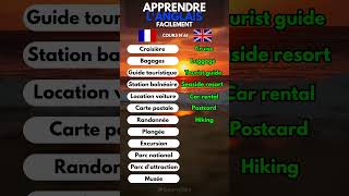 Découvrez 12 Mots Essentiels pour vos Vacances en Anglais  🌍✨apprendrelanglaislearnenglish [upl. by Ainot]