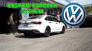 2024 VW JETTA GLI Best Exhaust Sound MK7 RIP GTI STRAIGHT PIPE CATBACK [upl. by Anirtap]