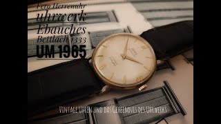 Vintage Uhren Fero Herrenuhr uhrwerk Ebauches Bettlach 1333 um 1965 [upl. by Bowyer285]